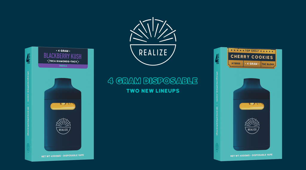 Realize 4 Gram Disposables: Changing the Way Hemp Vapers Vape!