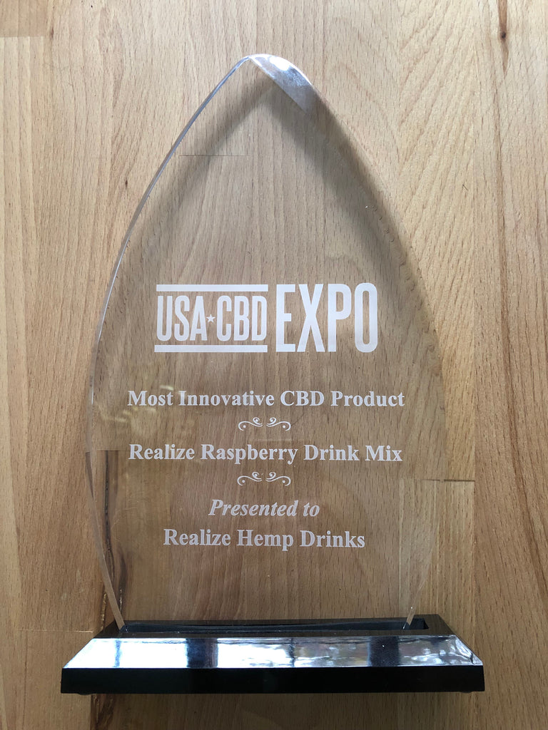 Award Winning, Realize Raspberry Drink Mix - Most Innovative CBD Product