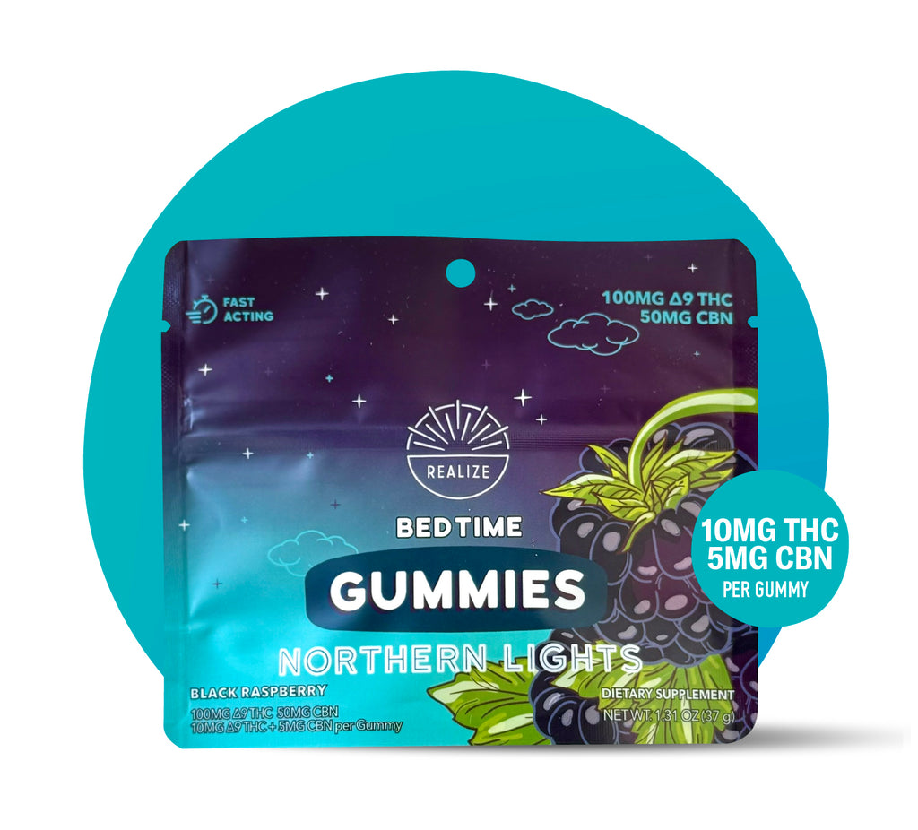 Realize Bedtime Gummies, Black Raspberry - Northern Lights