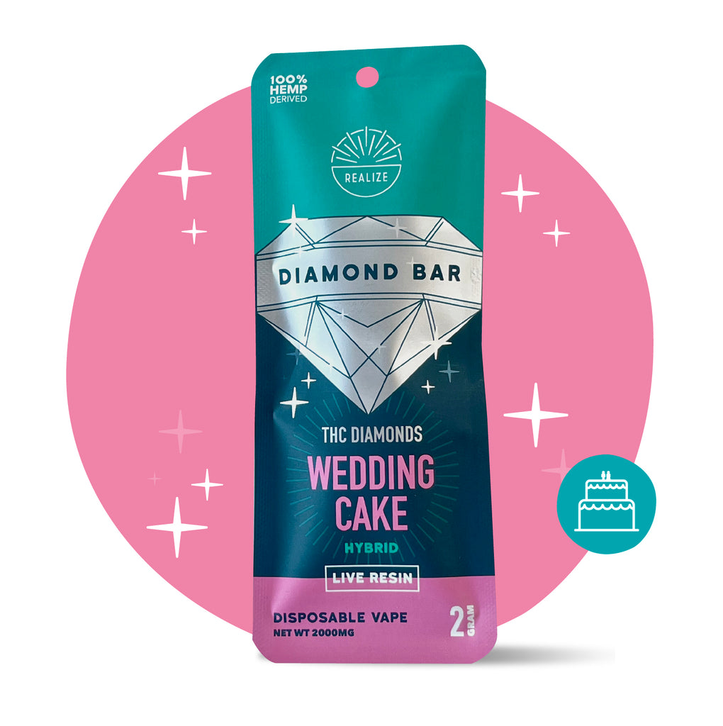Realize THCA Diamond Bar, Wedding Cake - Disposable Vape