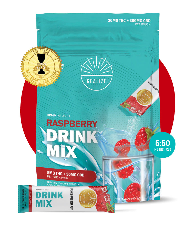 Raspberry Drink Mix 5MG THC